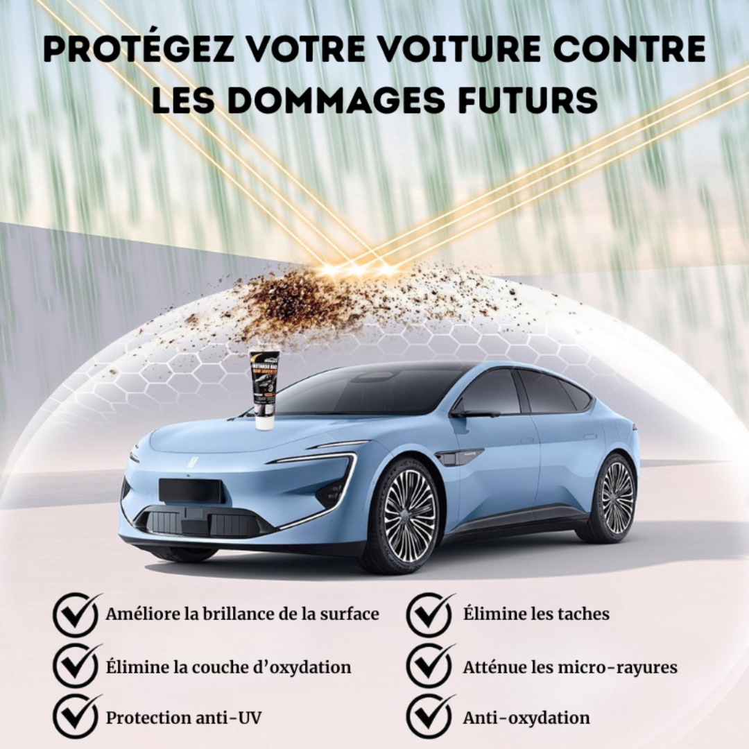 Pâte de réparation pour rayures profondes sur voiture