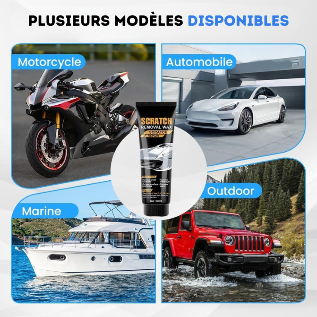 Crème de réparation pour rayures de voiture
