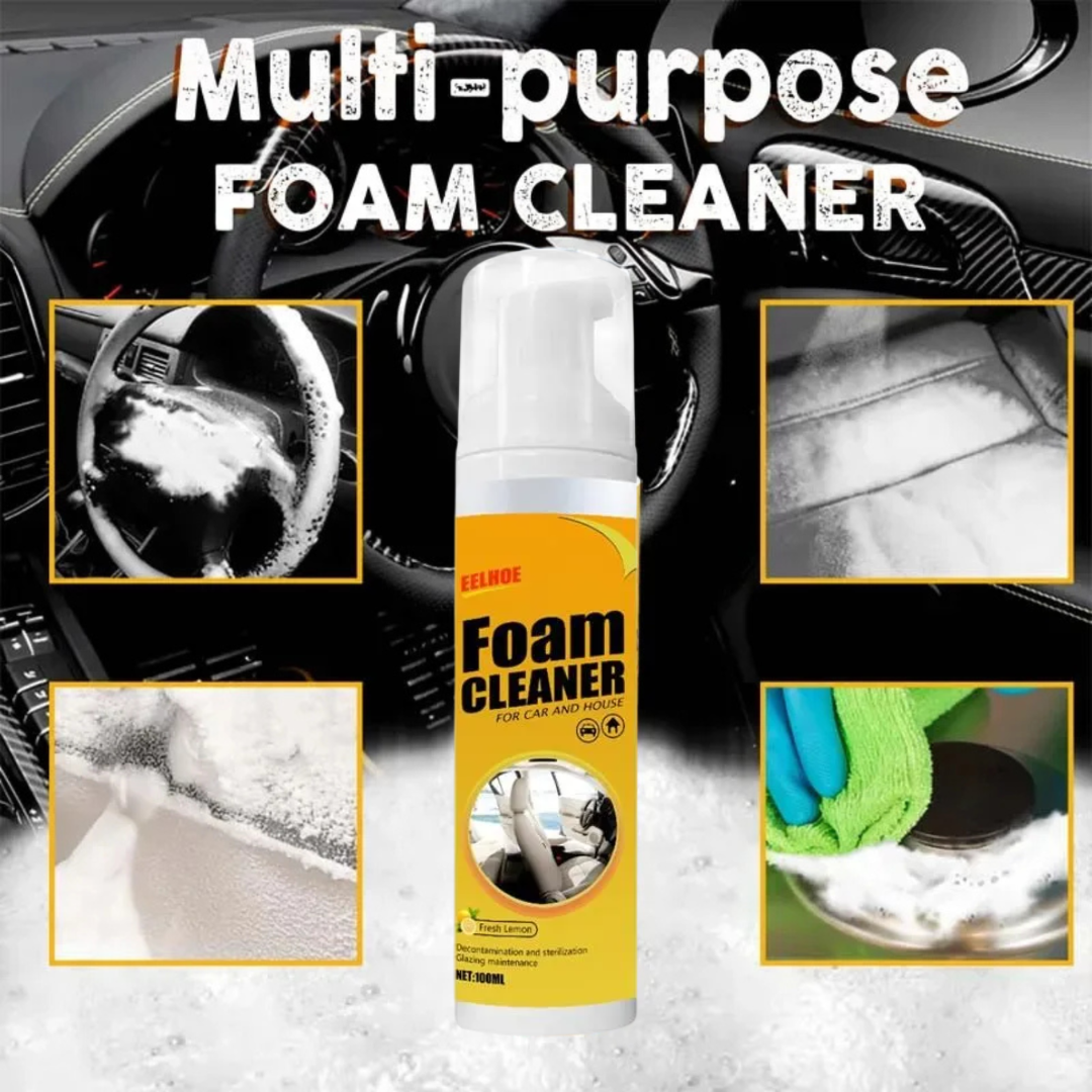 Mousse Nettoyante Auto, Entretien Intérieur pour Cuir, Vinyle et Plastique