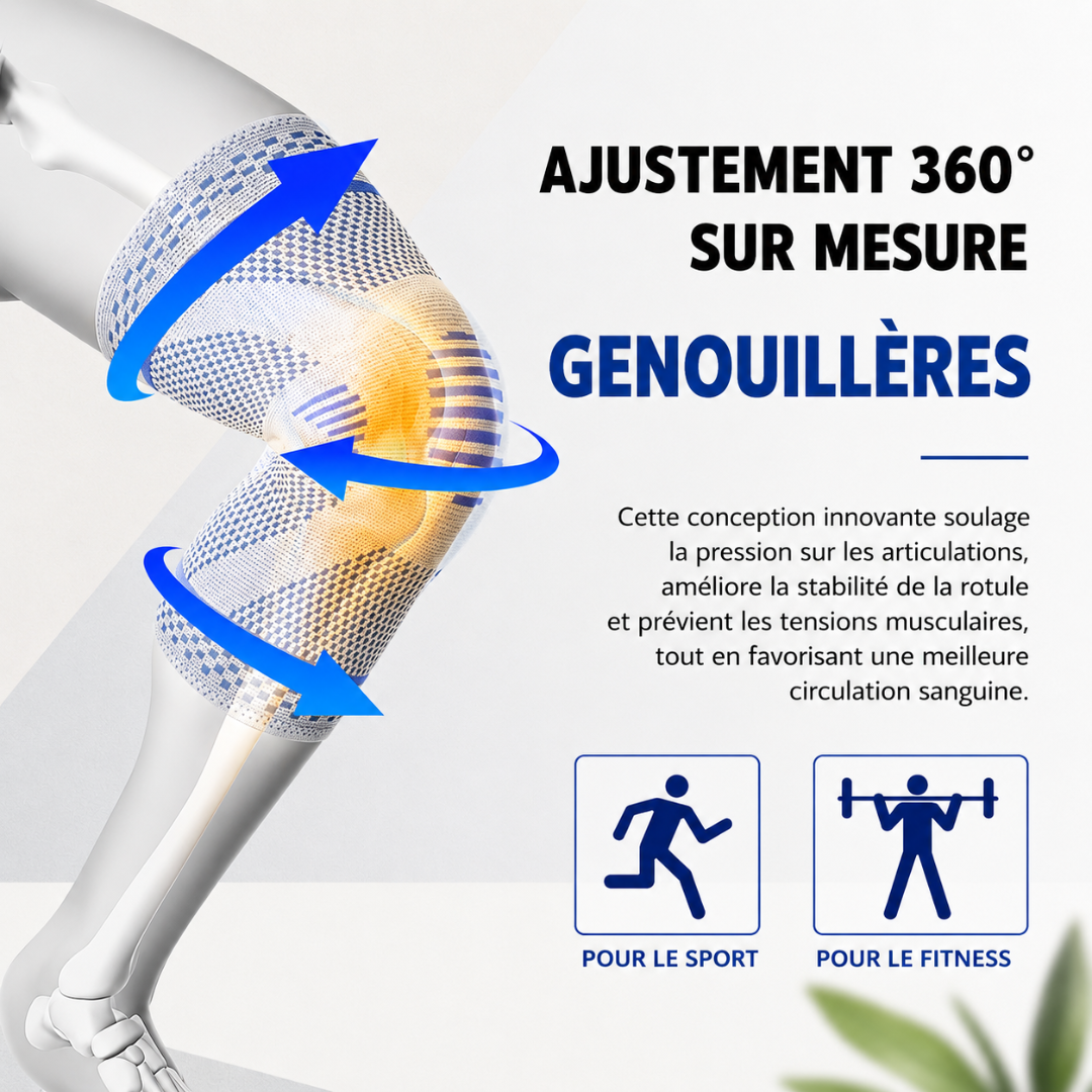 Genouillère de gonarthrose souple, Soulager la douleur Genouillères
