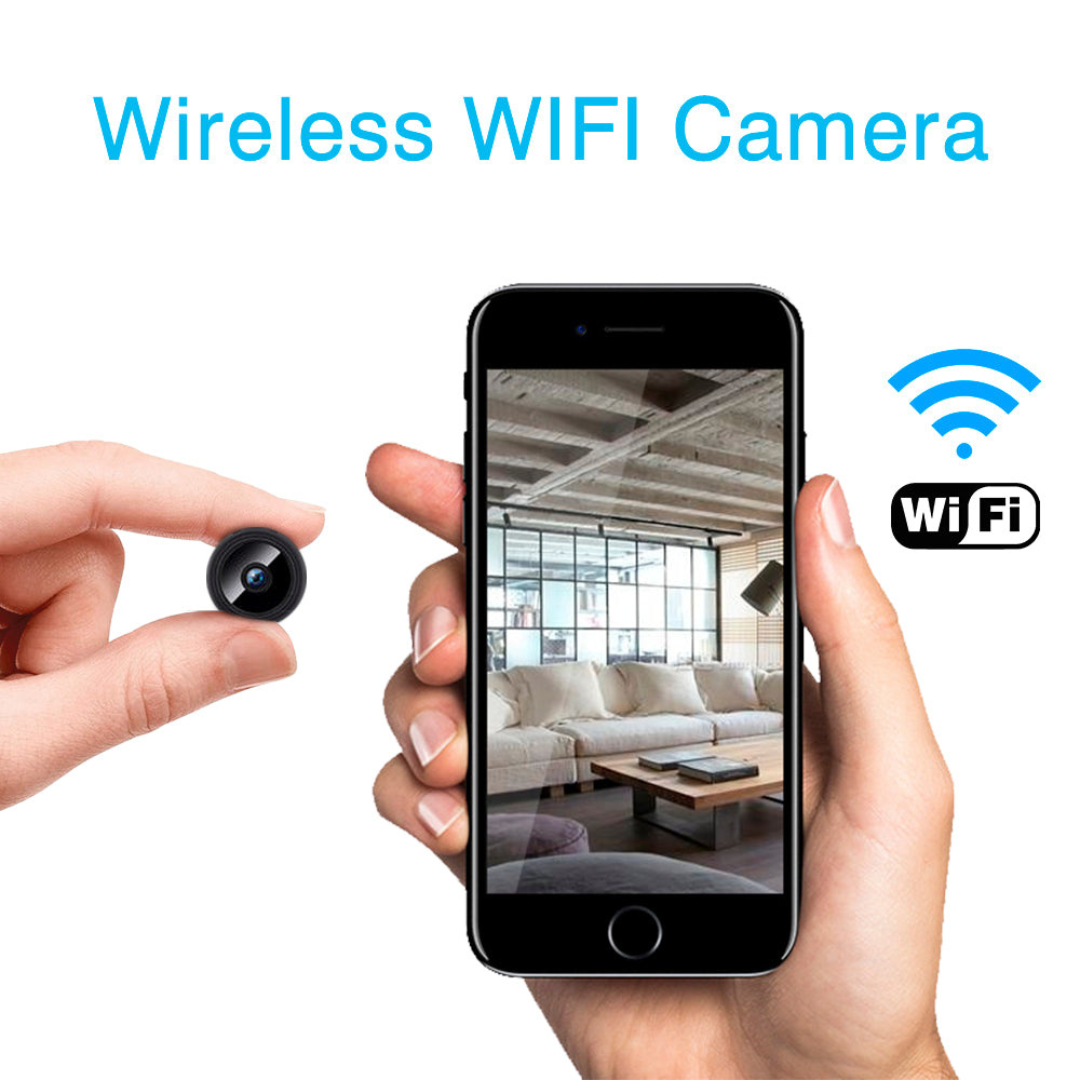 Caméra de surveillance A9 Grand angle HD 1080P sans fil WIFI Vision nocturne