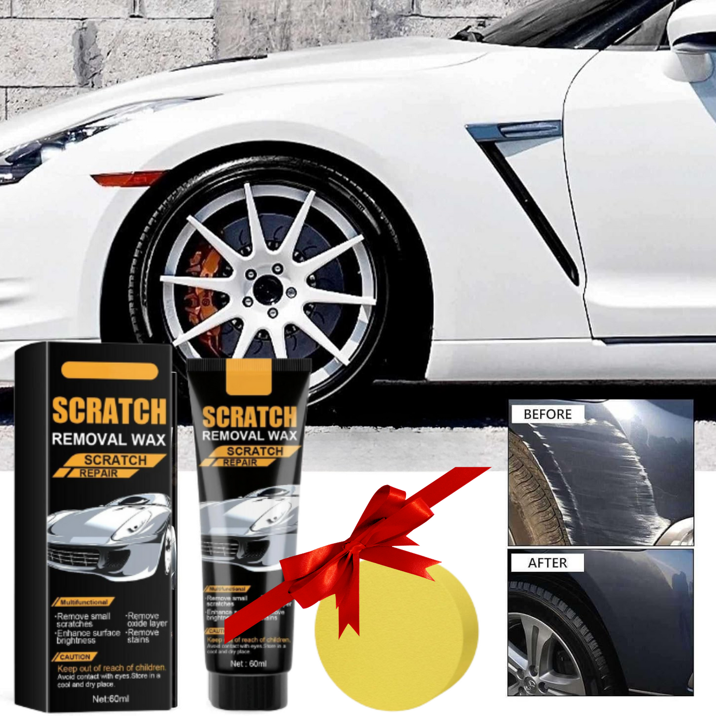 Crème de réparation pour rayures de voiture
